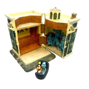 1990s Disneyland Haunted Mansion Hinged Resin Sculpture With Doom Buggy EUC